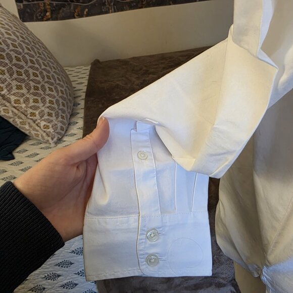 J.Crew Oversized White Button-Up Shirt NWT Size M - Picture 12 of 16